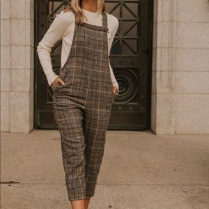 Roolee Richards Plaid Jumpsuit